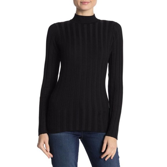 Love Token Sweaters - Love Token Mock Neck Ribbed Knit Sweater Nordstrom
